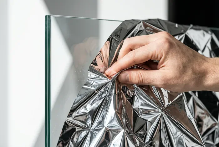 Installer une couverture de survie sur un Velux pour la chaleur